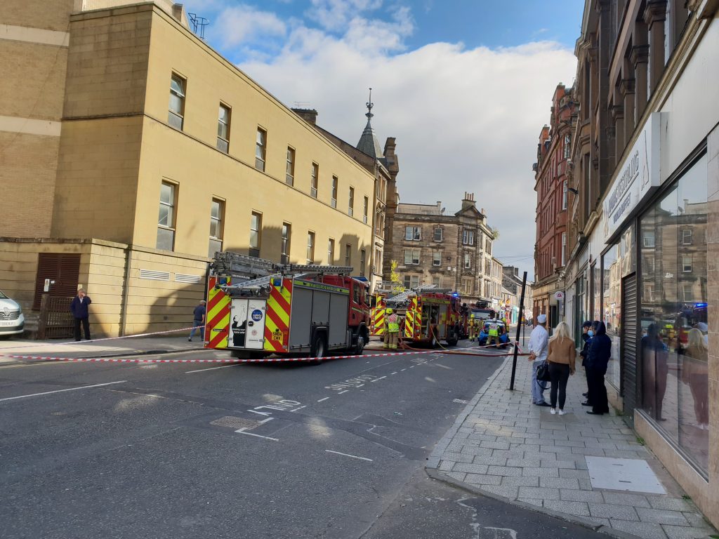 Dumbarton Road street cordoned off due to restaurant fire Brig Newspaper