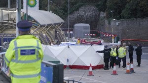 Officials respond to the terror attack at Dover migrant detention centre