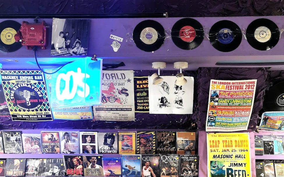 variety of cds and posters