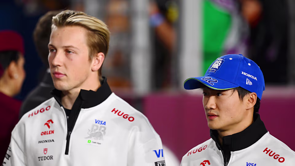 Yuki Tsunoda and Liam Lawson side by side