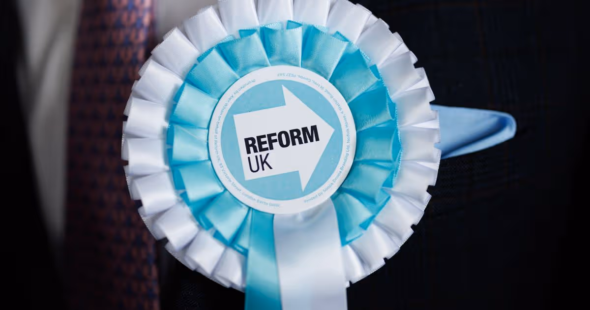 Blue Reform Logo Political Badge to enhance article